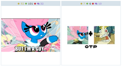 Size: 526x279 | Tagged: safe, seabreeze, breezie, derpibooru, g4, it ain't easy being breezies, my little pony: friendship is magic, exploitable meme, juxtaposition, male, meme, meta, otp