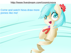 Size: 800x600 | Tagged: safe, artist:futaku, coco pommel, g4, collar, female, livestream, solo