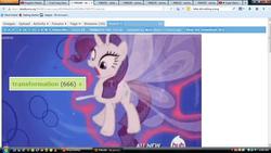 Size: 1366x768 | Tagged: safe, rarity, g4, it ain't easy being breezies, my little pony: friendship is magic, 666, exploitable meme, hitler did nothing wrong, meme, meta, microsoft windows, tags, transformation, windows vista