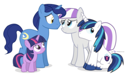 Size: 1000x589 | Tagged: safe, artist:dm29, night light, shining armor, twilight sparkle, twilight velvet, pony, unicorn, g4, family, father and child, father and daughter, father and son, female, filly, husband and wife, male, mare, mother and child, mother and daughter, mother and son, ship:nightvelvet, simple background, sparkle family, stallion, transparent background, younger