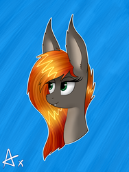 Size: 5000x6666 | Tagged: safe, artist:axioma_dice, oc, oc only, pony, absurd resolution, ears, portrait, smiling, solo