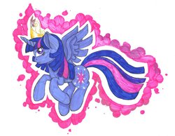 Size: 1013x788 | Tagged: safe, artist:lillyflover, twilight sparkle, alicorn, pony, g4, magical mystery cure, female, mare, solo, twilight sparkle (alicorn)
