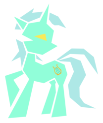 Size: 7500x9000 | Tagged: safe, artist:flamevulture17, lyra heartstrings, pony, unicorn, g4, absurd resolution, angular, female, minimalist, simple background, solo, transparent background