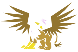 Size: 9000x6000 | Tagged: safe, artist:flamevulture17, gilda, griffon, g4, absurd resolution, female, minimalist, simple background, solo, transparent background