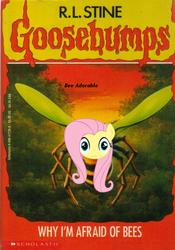 Size: 393x561 | Tagged: safe, fluttershy, oc, bee, insect, g4, it ain't easy being breezies, flutterbee, goosebumps, i am your god now bring me your virgins, nightmare fuel, soulless, wat, why i'm afraid of bees
