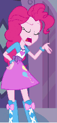Size: 284x602 | Tagged: safe, screencap, pinkie pie, equestria girls, g4, animated, female, solo, talking