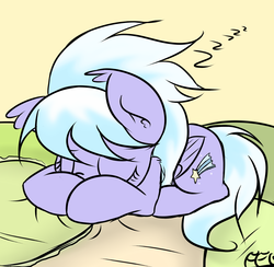 Size: 2885x2819 | Tagged: safe, artist:freefraq, cloudchaser, pony, g4, cute, ear fluff, female, filly, sleeping, solo