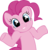 Size: 826x855 | Tagged: safe, artist:megasweet, pinkie pie, g4, artifact, cute, female, grin, looking at you, shrug, shrugpony, smiling, solo