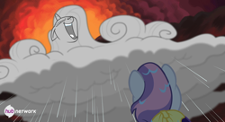 Size: 698x381 | Tagged: safe, screencap, rarity, sweetie belle, pony, unicorn, for whom the sweetie belle toils, g4, official, female, filly, foal, hub logo, meta, raricloud, the hub, twitter