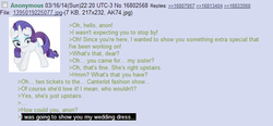 Size: 618x286 | Tagged: safe, rarity, g4, /mlp/, 4chan, 4chan screencap, rejection is magic, text