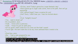 Size: 652x369 | Tagged: safe, pinkie pie, g4, /mlp/, 4chan, 4chan screencap, rejection is magic, text