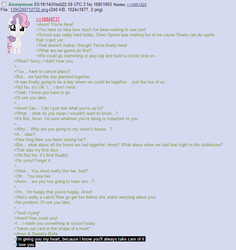 Size: 720x764 | Tagged: safe, sweetie belle, g4, /mlp/, 4chan, 4chan screencap, rejection is magic, text