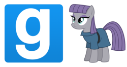 Size: 968x512 | Tagged: safe, maud pie, g4, female, gmod, joke, pun, solo, visual pun