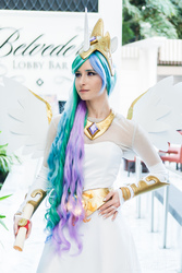 Size: 1339x2000 | Tagged: safe, artist:littlekiddens, princess celestia, human, g4, cosplay, irl, irl human, photo, solo