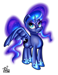 Size: 2100x2700 | Tagged: safe, artist:php7, princess luna, alicorn, pony, g4, female, high res, simple background, solo