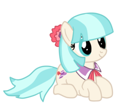 Size: 985x812 | Tagged: safe, artist:artisitandanimator, coco pommel, earth pony, pony, g4, cocobetes, cute, female, lying down, mare, prone, simple background, solo, transparent background, weapons-grade cute