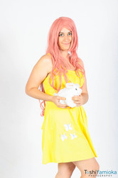 Size: 1275x1920 | Tagged: safe, artist:toshiyamioka, angel bunny, fluttershy, human, g4, 2012, cosplay, irl, irl human, photo, plushie, saboten con, solo