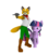 Size: 658x745 | Tagged: safe, artist:sparkyfox, twilight sparkle, fox, g4, 3d, blaster, cg, crossover, fox mccloud, nintendo, simple background, star fox, transparent background