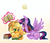 Size: 1600x1378 | Tagged: safe, artist:yutoraru, applejack, twilight sparkle, alicorn, pony, g4, blushing, book, female, lesbian, magic, mare, ship:twijack, shipping, twilight sparkle (alicorn)