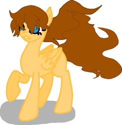 Size: 460x469 | Tagged: safe, artist:mlploverandsoniclover, oc, oc only, oc:gaby, pony, blank flank, female, mare, solo