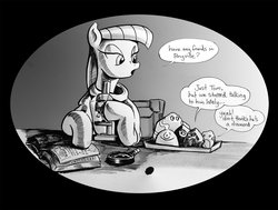 Size: 1280x966 | Tagged: safe, artist:mozakiaeolus, maud pie, tom, g4, maud pie (episode), comic, ponyville, rock, science