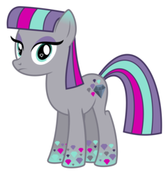 Size: 2888x3000 | Tagged: safe, artist:katequantum, maud pie, earth pony, pony, g4, maud pie (episode), female, high res, rainbow power, rainbow power-ified, simple background, solo, transparent background, vector, wrong cutie mark