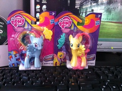 Size: 2592x1936 | Tagged: safe, fluttershy, rainbow dash, g4, brushable, irl, photo, rainbow power, toy