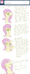 Size: 642x1569 | Tagged: safe, artist:askumfluttershy, fluttershy, ask fluttershy, g4, ask, female, solo, tumblr