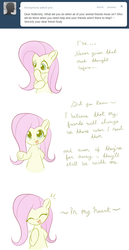 Size: 653x1268 | Tagged: safe, artist:askumfluttershy, fluttershy, ask fluttershy, g4, ask, female, solo, tumblr