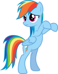 Size: 4687x6000 | Tagged: safe, artist:xpesifeindx, rainbow dash, pegasus, pony, g4, maud pie (episode), .svg available, absurd resolution, belly, bipedal, cute, dashabetes, female, mare, sad, simple background, solo, standing, transparent background, vector