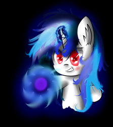 Size: 1003x1122 | Tagged: safe, artist:v0calp0ny, dj pon-3, vinyl scratch, g4, female, magic, solo