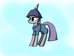 Size: 1700x1300 | Tagged: safe, artist:mateo-thefox, maud pie, g4, maud pie (episode), female, pickelhaube, solo