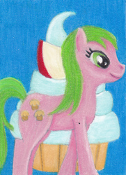 Size: 372x514 | Tagged: safe, artist:silverdragoness, red gala, g4, apple family member, female, solo, traditional art