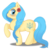 Size: 500x505 | Tagged: safe, artist:fannochka, oc, oc only, earth pony, pony, blushing, looking at you, nation ponies, ponified, raised hoof, smiling, solo, ukraine