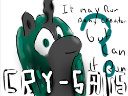 Size: 800x600 | Tagged: safe, artist:blakkwaltz, queen chrysalis, g4, female, humor, solo