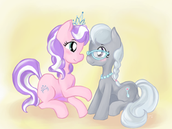 Size: 1024x768 | Tagged: safe, artist:dreubug, diamond tiara, silver spoon, earth pony, pony, g4, adorabullies, cute