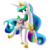Size: 1024x1024 | Tagged: safe, artist:nadnerbd, idw, princess celestia, spike, alicorn, dragon, pony, g4, spoiler:comic, baby, baby dragon, crown, female, folded wings, hoof shoes, jewelry, long mane, long neck, male, mare, momlestia, peytral, princess shoes, raised hoof, raised leg, regalia, simple background, slender, spikelove, thin, transparent background, wings
