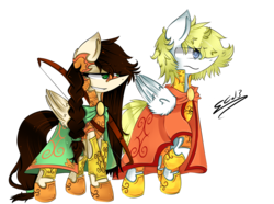 Size: 4753x3527 | Tagged: safe, artist:scootaloocuteness, oc, oc only, duo