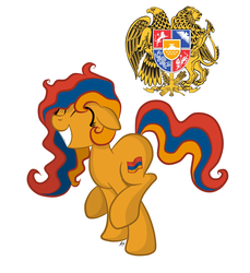 Size: 1364x1488 | Tagged: safe, artist:cogwheel98, oc, oc:armenia, armenia, nation ponies, solo