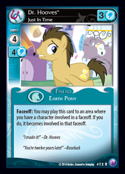 Size: 341x476 | Tagged: safe, enterplay, doctor whooves, time turner, canterlot nights, g4, my little pony collectible card game, ccg