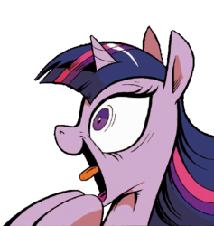 Size: 497x525 | Tagged: safe, idw, twilight sparkle, alicorn, pony, g4, excited twilight meme, exploitable, female, mare, simple background, solo, transparent background, twilight sparkle (alicorn)