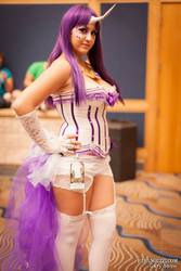 Size: 1366x2048 | Tagged: safe, rarity, human, g4, clothes, corset, cosplay, garter belt, irl, irl human, photo, stockings