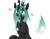 Size: 900x700 | Tagged: safe, artist:chadzuke kariudo, queen chrysalis, changeling, changeling queen, g4, blushing, crown, cute, cutealis, female, jewelry, pixiv, regalia, solo