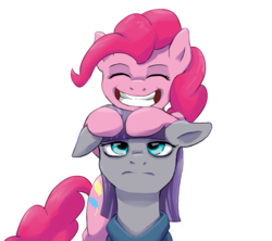 Size: 1106x983 | Tagged: safe, artist:darksittich, maud pie, pinkie pie, g4, maud pie (episode)