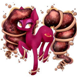 Size: 1024x1024 | Tagged: safe, artist:grandifloru, oc, oc only, oc:saturna, original species, pony, simple background, solo, transparent background