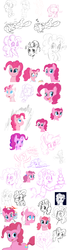 Size: 1022x3815 | Tagged: safe, artist:hipster-ponies, pinkie pie, twilight sparkle, human, anthro, g4, cute, diapinkes, humanized, sketch dump