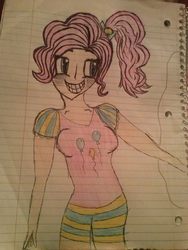 Size: 720x960 | Tagged: safe, artist:pegasister5498, pinkie pie, human, g4, female, humanized, solo, traditional art