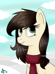 Size: 5000x6666 | Tagged: safe, artist:axioma_dice, oc, oc only, pony, absurd resolution, clothes, kmrshy, scarf, solo