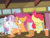 Size: 12000x9000 | Tagged: safe, artist:csillaghullo, apple bloom, scootaloo, sweetie belle, pegasus, pony, unicorn, g4, twilight time, :|, absurd resolution, awkward, box, burger, cup, cutie mark crusaders, drink, faic, food, french fries, frown, hamburger, hay burger, hay fries, ketchup, sandwich, scene interpretation, show accurate, smiling, straw, unsure, vector