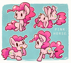 Size: 700x624 | Tagged: safe, artist:steveholt, pinkie pie, g4, chibi, cute, diapinkes, female, solo